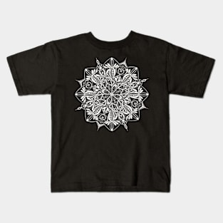 Mandala 1 - White Kids T-Shirt